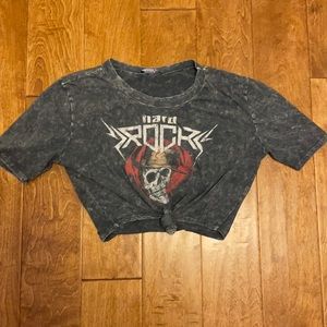 Hard rock crop t-shirt